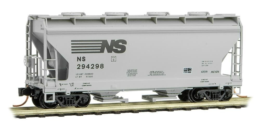 Micro-Trains 09200240 N Norfolk Southern 2 Bay ACF Covered Hopper #294298
