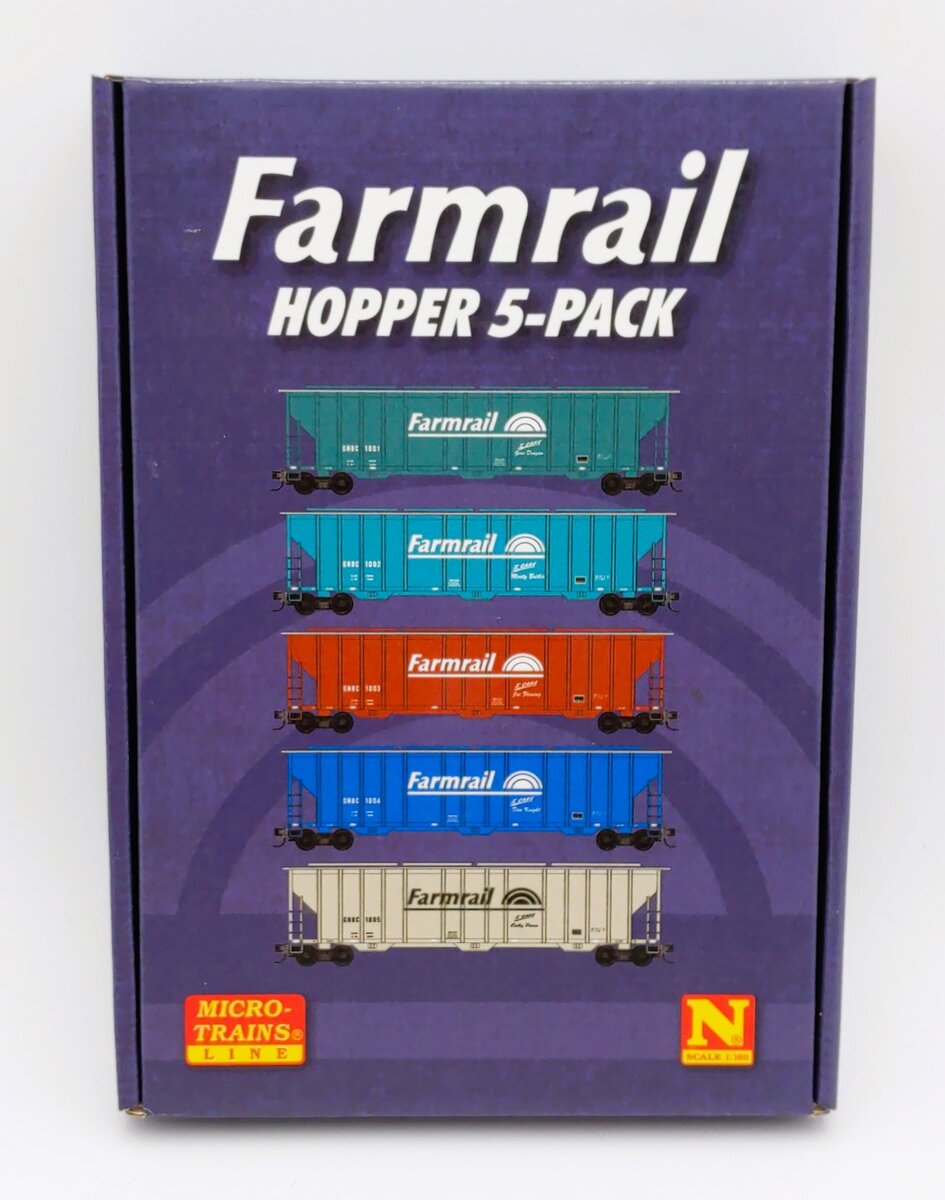Micro-Trains 99302140 N Scale Farmrail Hopper (Pack of 5) NIB