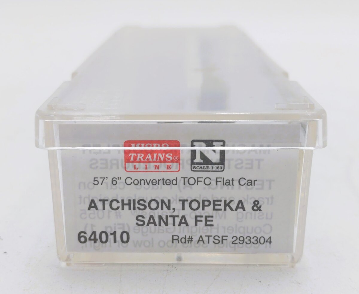 Micro-Trains 06400010 N Scale ATSF 57' 6" Converted TOFC Flatcar #293304 LN/Box