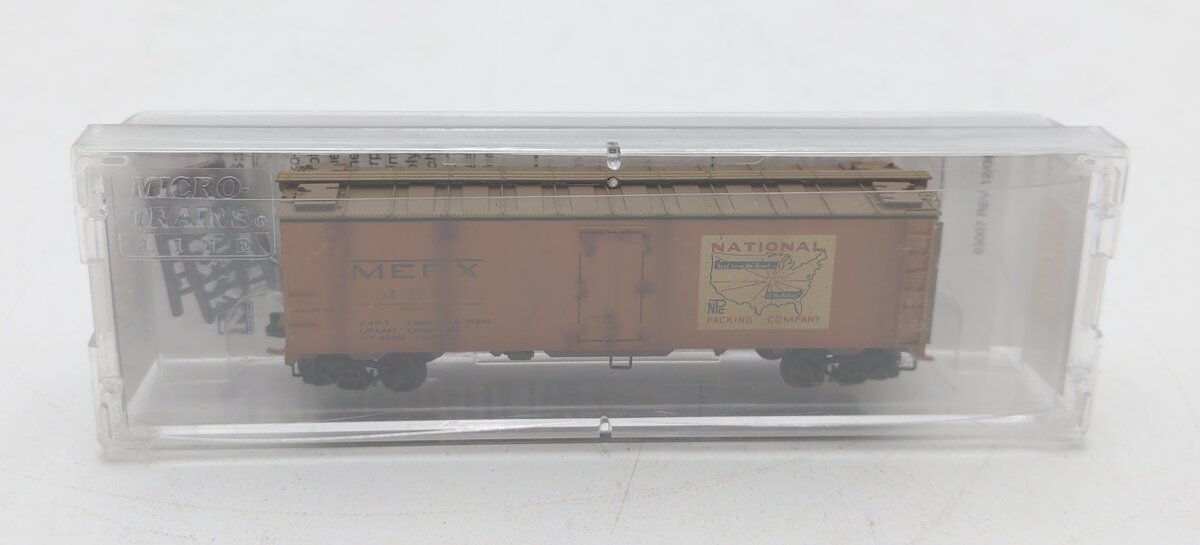 Micro-Trains 05944160 N National Packing Co. Weathered 40' Steel Ice Reefer