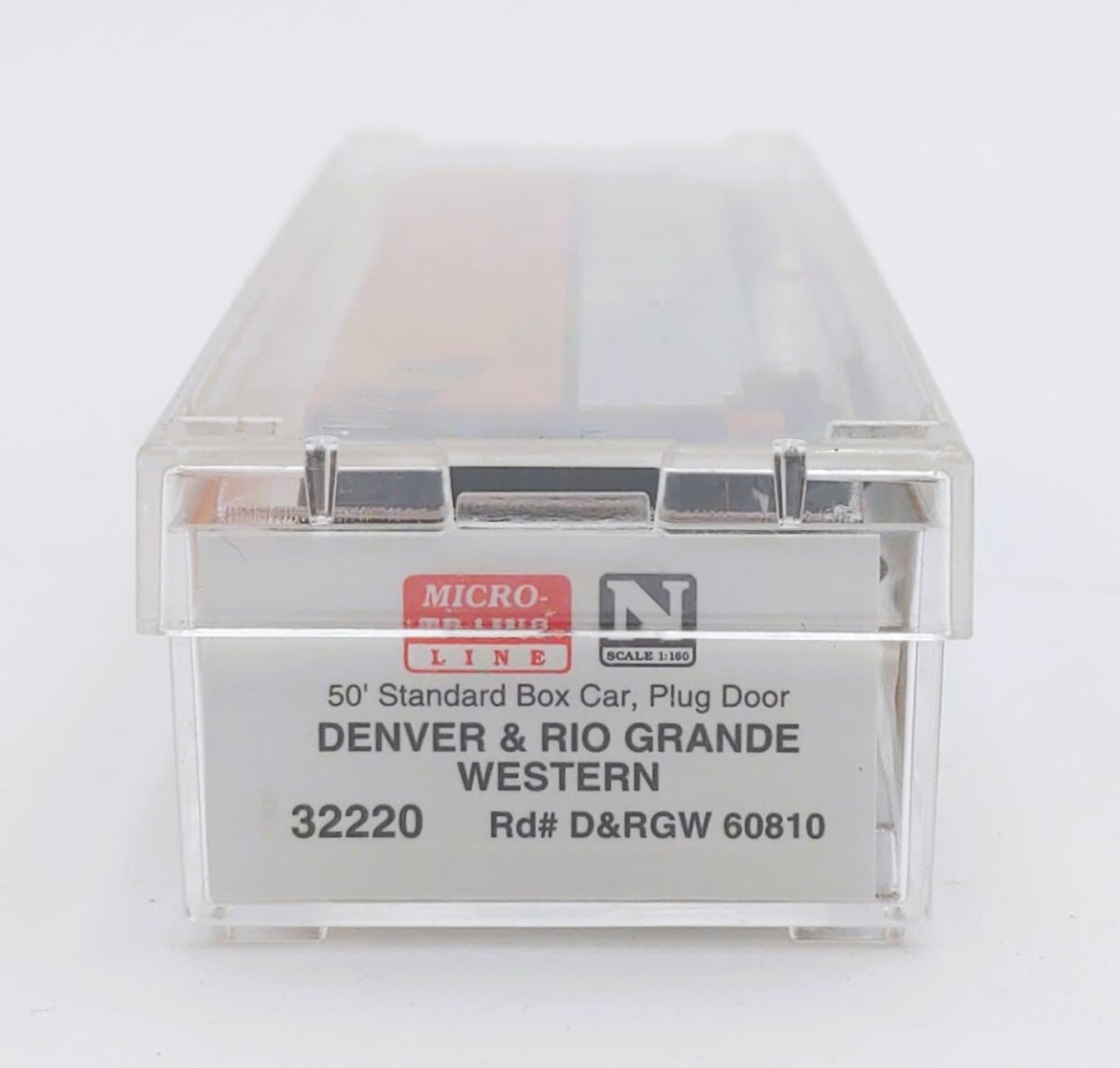 Micro-Trains 03200220 N Scale D&RGW 50' Standard Steel Plug Door Boxcar #60810