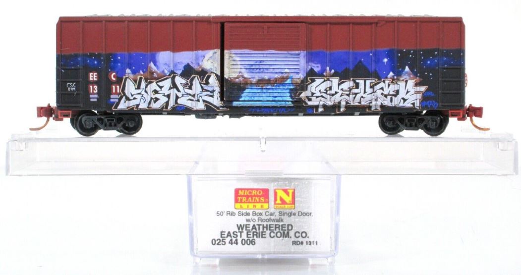 Micro-Trains 02544006 N EEC Weathered 50` Rib Side Box Car w/o Roofwalk #1311 LN/Box