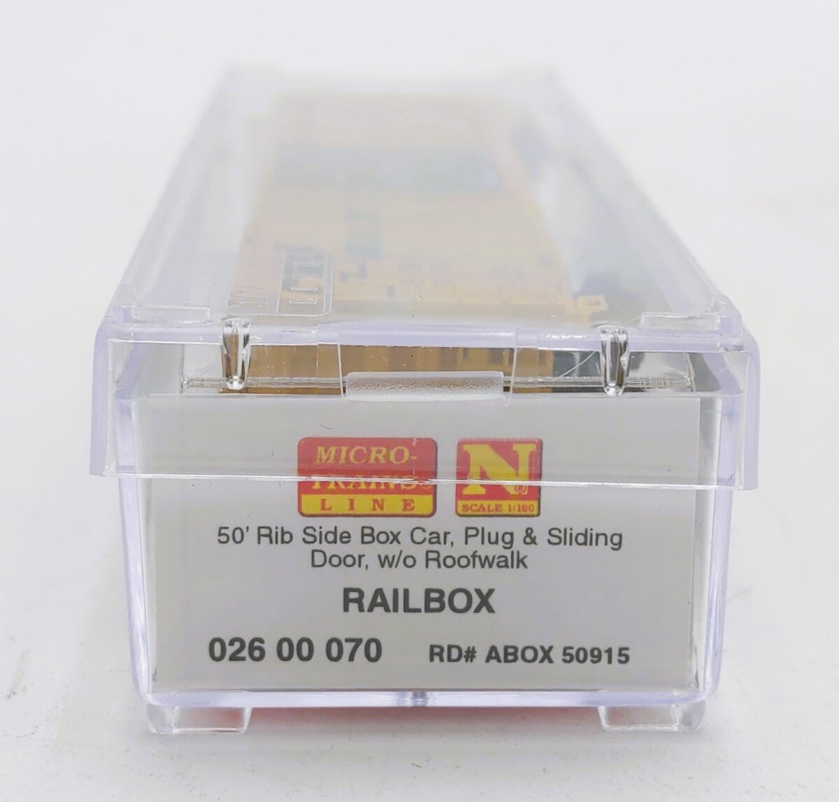 Micro-Trains 02600070 N Raibox 50' Rib Side Plug & Sliding Door Boxcar #50915