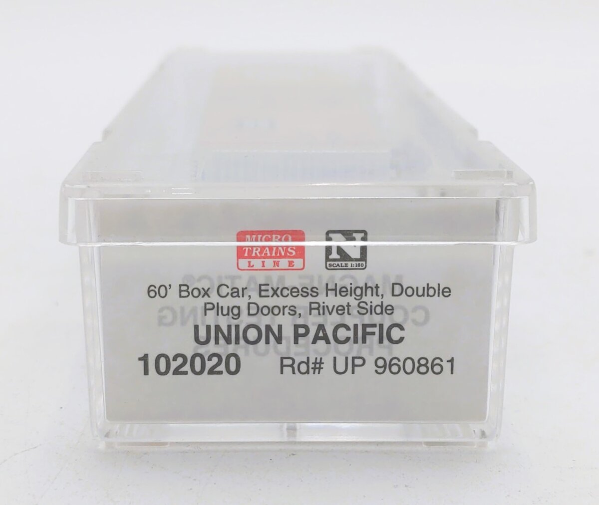 Micro-Trains 10200020 N UP 60' Excess Height Double Plug Door Boxcar #960861 LN/Box