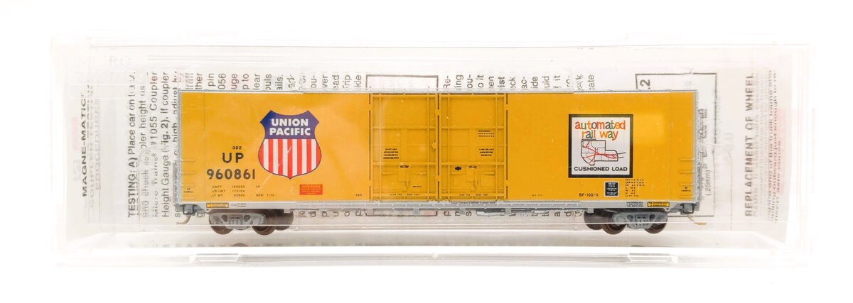 Micro-Trains 10200020 N UP 60' Excess Height Double Plug Door Boxcar #960861 LN/Box
