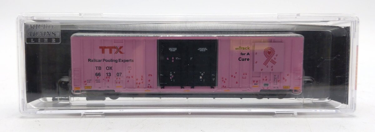 Micro-Trains 12300060 N TTX Breast Cancer Awareness 60' Hi-Cube Boxcar #661307