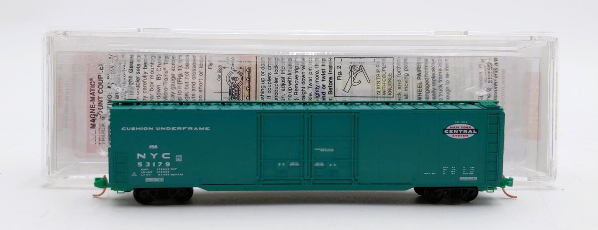 Micro-Trains 12200040 N Scale New York Central 60' Double-Door Boxcar #53179