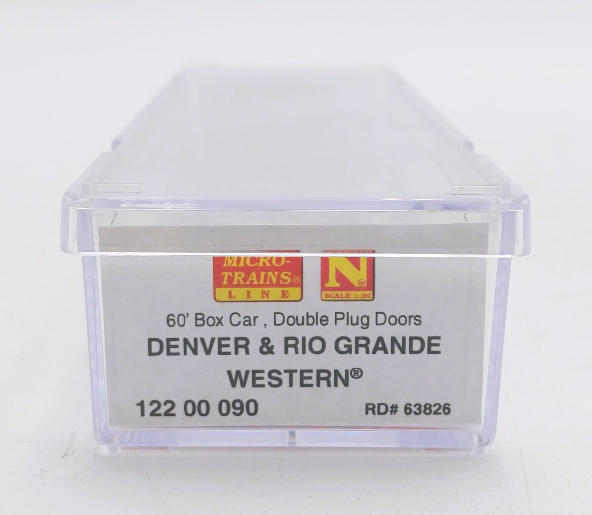 Micro-Trains 12200090 N D&RGW 60' Double Plug Door Boxcar #63826
