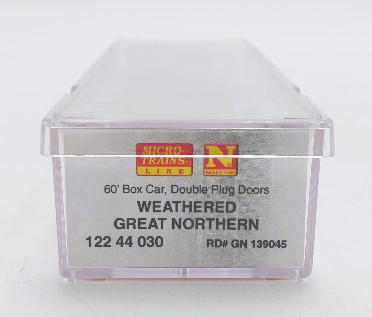 Micro-Trains 12244030 N GN Weathered 60' Double Plug Door Boxcar #139045