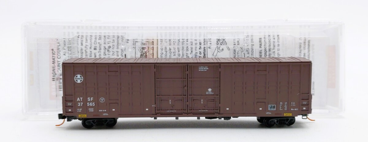 Micro-Trains 10300062 N ATSF 60' Excess Height Double Plug Door Boxcar #37565