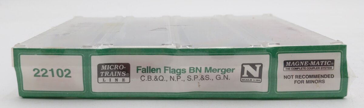 Micro-Trains 02200102 N Scale Fallen Flag BN Merger Freight Cars (Set of 4)