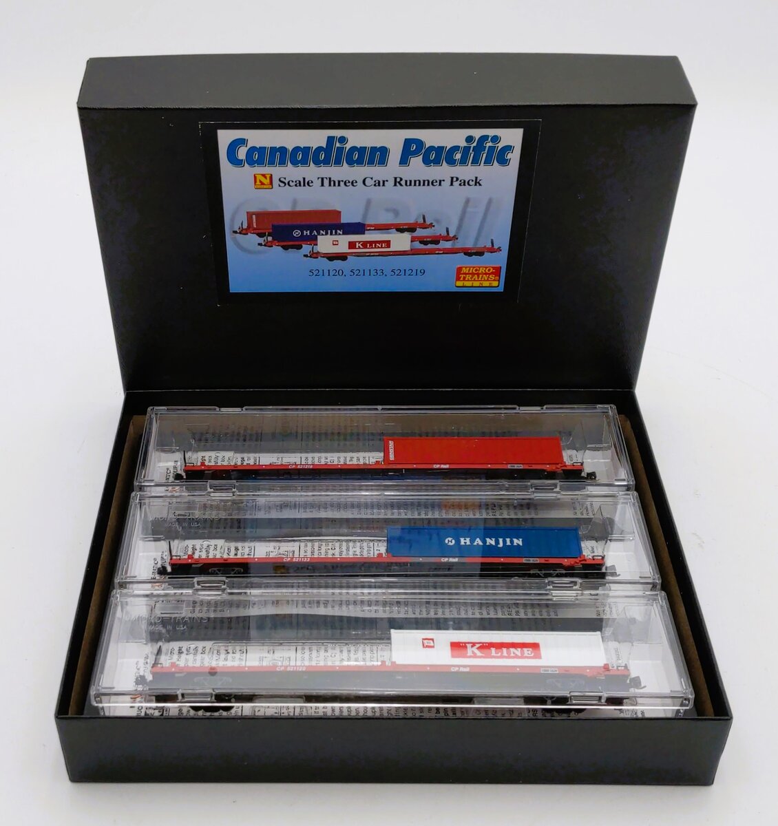 Micro-Trains 99300096 N Canadian Pacific 89' COFC Flatcar w/Container (Set of 3)
