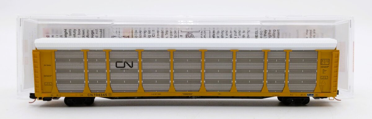 Micro-Trains 11100300 N CN 89' Tri-Level Enclosed Autorack #704345 – Trainz