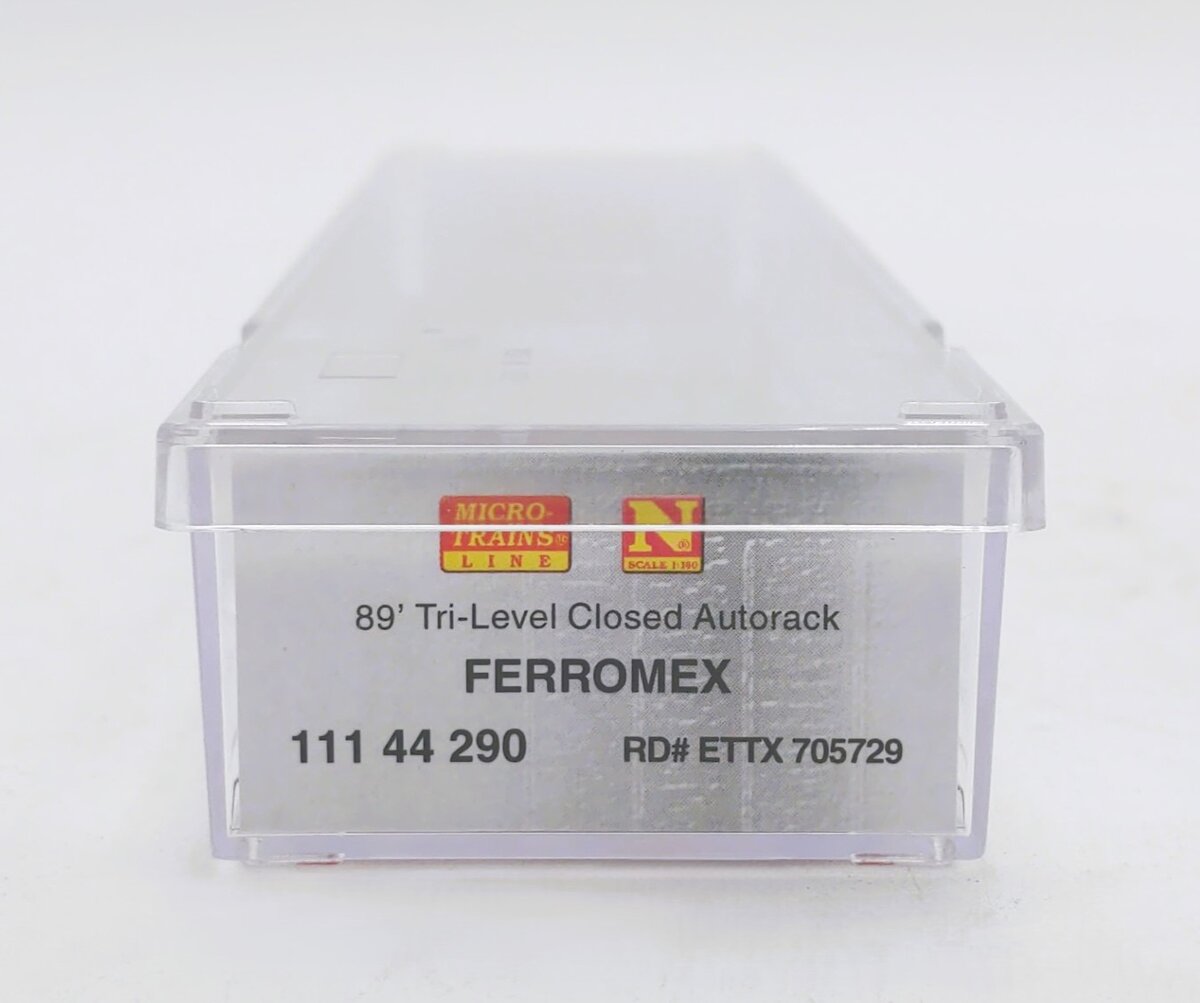 Micro-Trains 11144290 N Ferromex Graffitied 89' Tri-Level Closed Autorack #70572