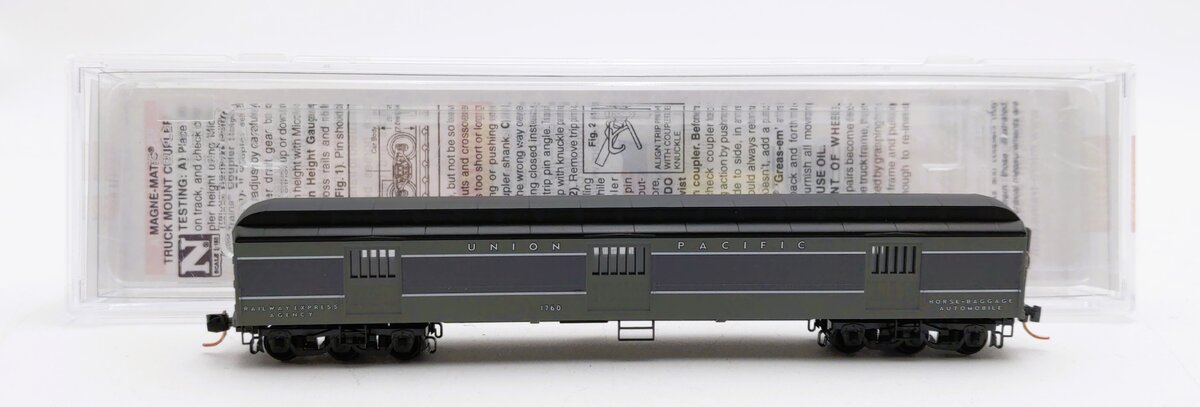 Micro-Trains 14900190 N Union Pacific 70’ Heavyweight Horse Car #1760