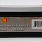 Micro-Trains 99305550 N ATSF Griffiti 3-Bay Covered Hopper (Set of 4)