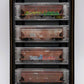 Micro-Trains 99305550 N ATSF Griffiti 3-Bay Covered Hopper (Set of 4)