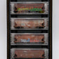 Micro-Trains 99305550 N ATSF Griffiti 3-Bay Covered Hopper (Set of 4)