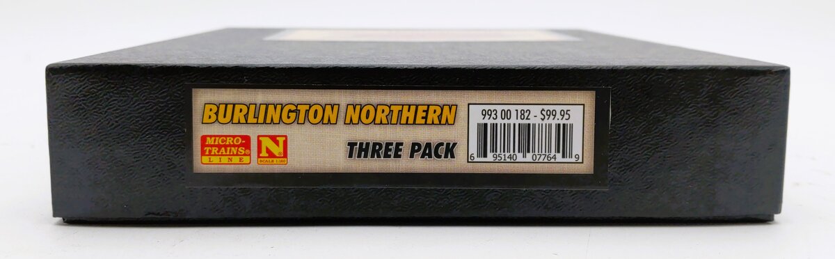 Micro-Trains 99300182 N Burlington Northern 70' Husky Stack Well Car (Set of 3)