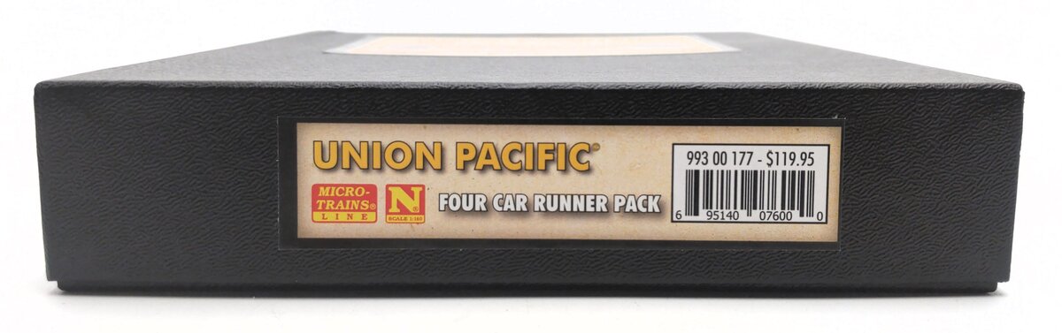 Micro-Trains 99300177 N Union Pacific 60' Centerbeam Flat Car (Set of 4)