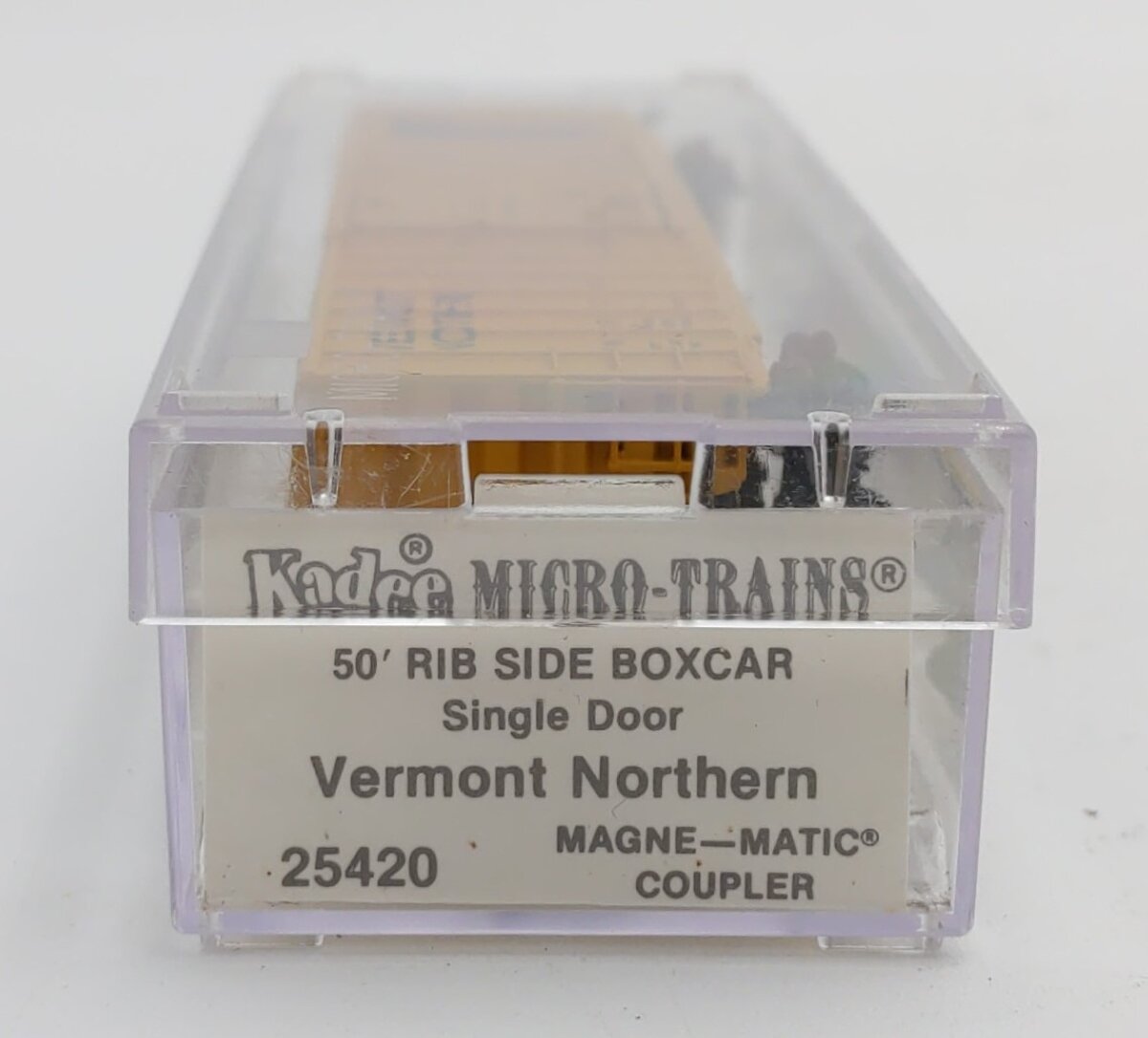 Micro-Trains 02500420 N Vermont Northern 50' Ribside Boxcar w/o Roofwalk #7739 LN/Box