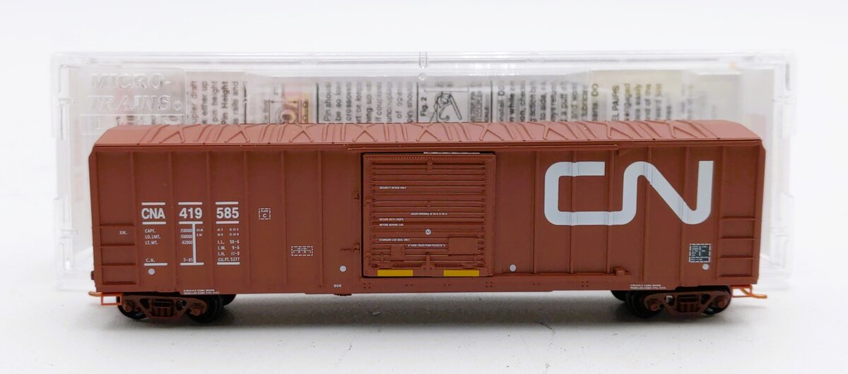 Micro-Trains 02500650 N Canadian National 50' SD Rib Side Boxcar #419585