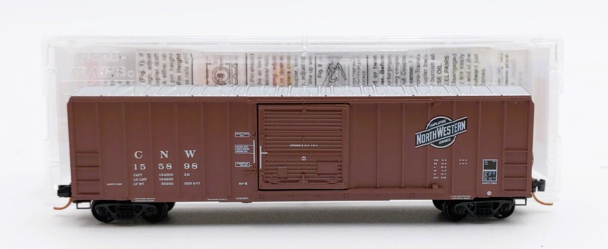 Micro-Trains 02500710 N CNW 50' Rib Side Single Door Boxcar #155898
