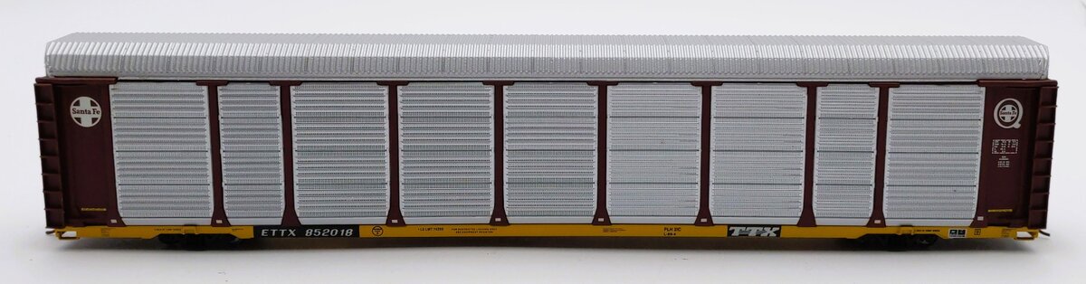 Walthers 932-4851 HO Scale Santa Fe Thrall 89' Tri-Level Auto Carrier #852018