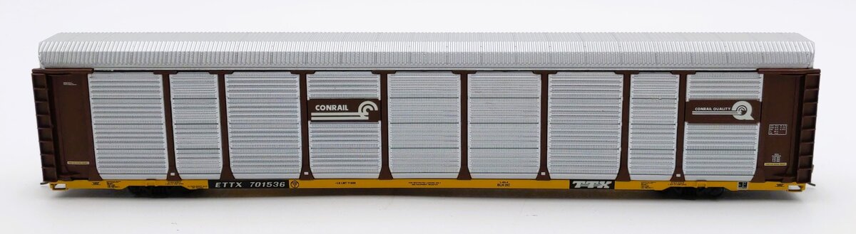 Walthers 932-4857 HO Conrail-ETTX Thrall 89' Tri-Level Auto Carrier #701536 LN/Box