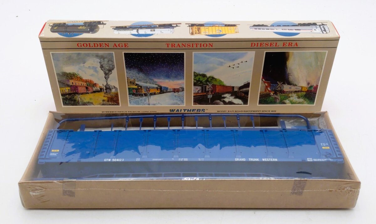 Walthers 932-4804 HO Grand Trunk Western 89' Enclosed Auto Carrier Kit #504123