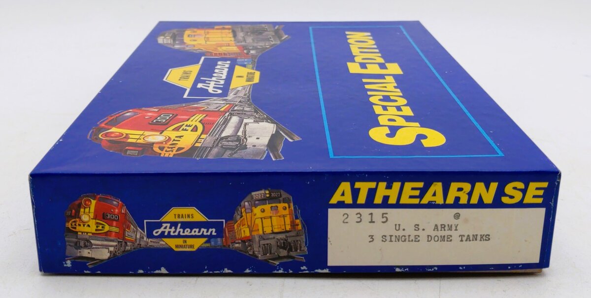 Athearn 2315 HO Scale U.S. Army Single Dome Tank Car Kits [Pack of 3]