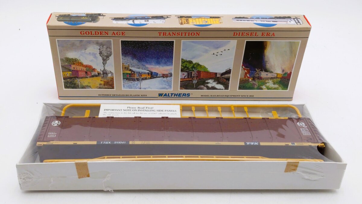Walthers 932-4812 HO Scale Santa Fe 89' Enclosed Auto Carrier #911041 Kit