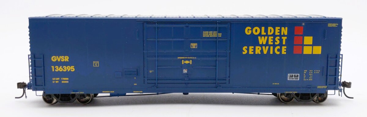 Athearn G4386 HO Scale Golden West Service 50' PC&F 14' Plug Door Boxcar #136395