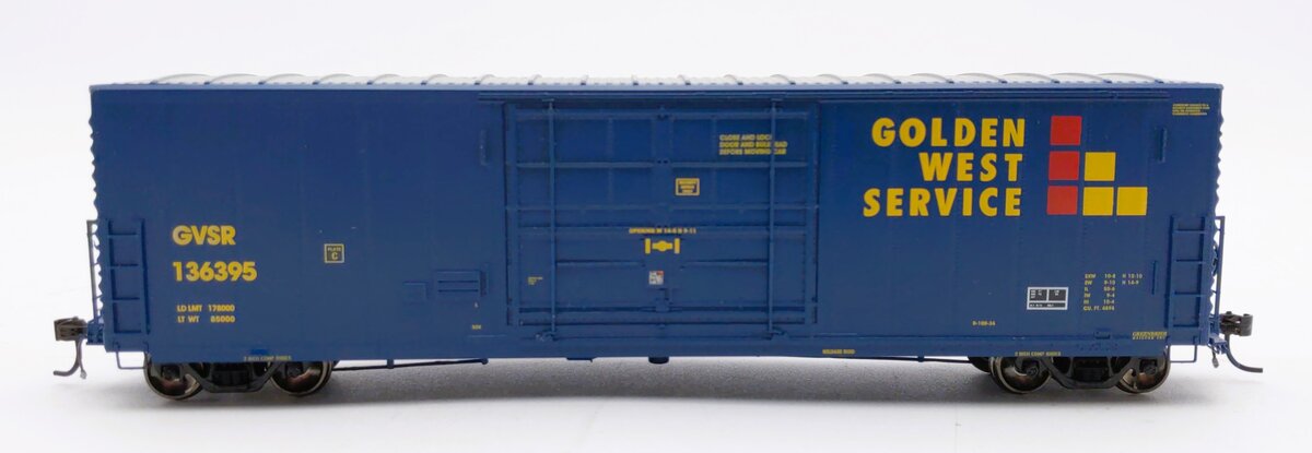 Athearn G4386 HO Scale Golden West Service 50' PC&F 14' Plug Door Boxcar #136395