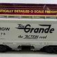 MTH 20-97729 O Gauge Denver & Rio Grande Western 2-Bay Centerflow Hopper #10075