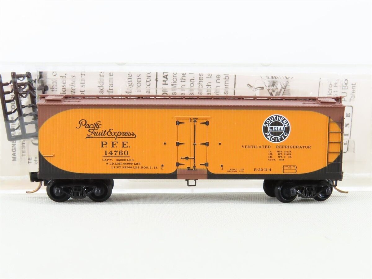 Micro-Trains 04900500 N Pacific Fruit Express 40' Double Sheathed Reefer #14760