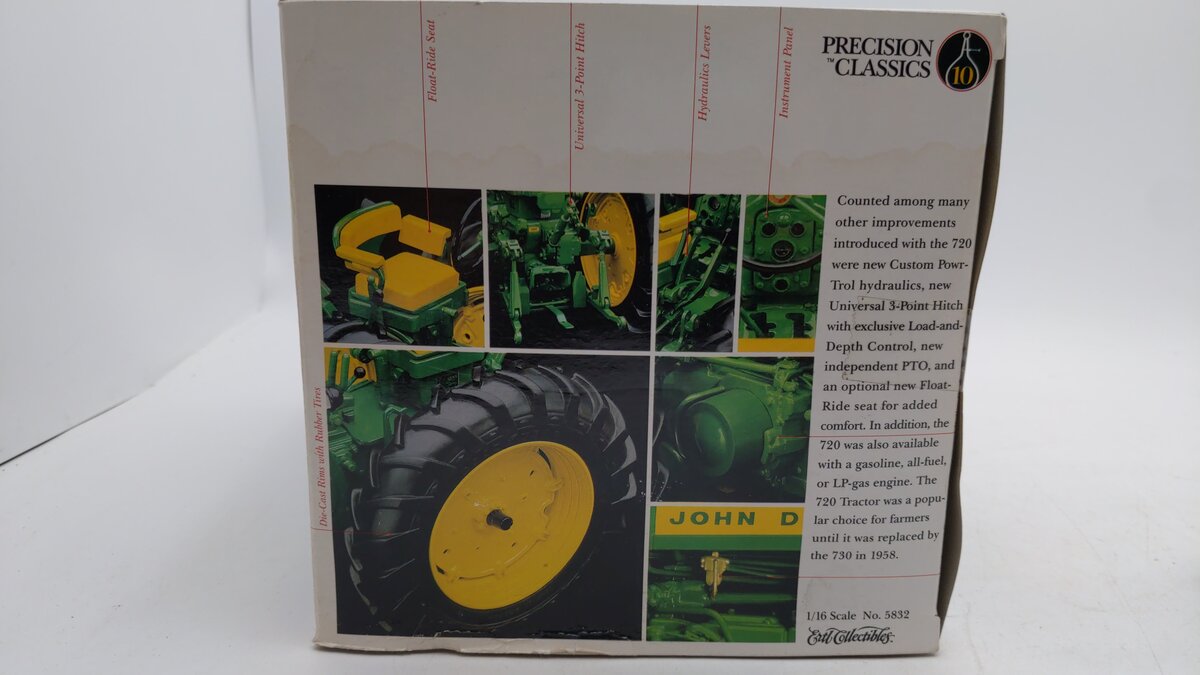 Ertl 5832 1:16 John Deere Model 720 Diesel Tractor LN/Box