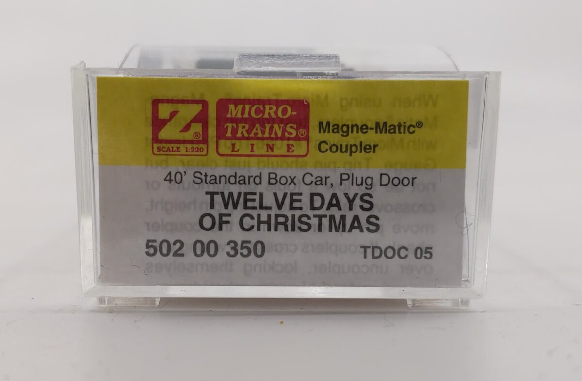 Micro-Trains 50200350 Z Twelve Days of Christmas 'Five Golden Rings' Boxcar LN/Box