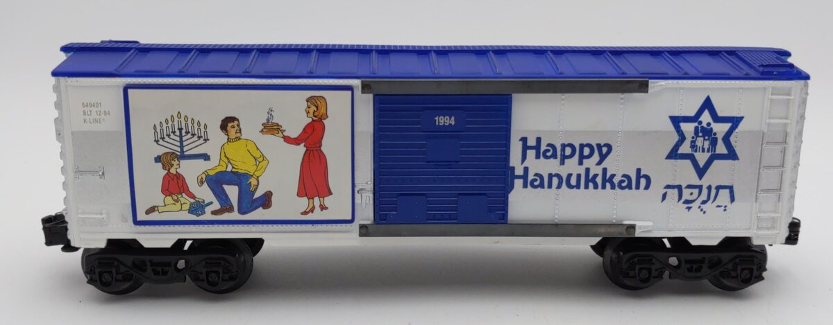 K-Line K649401 O Gauge Happy Hanukkah 1994 Boxcar