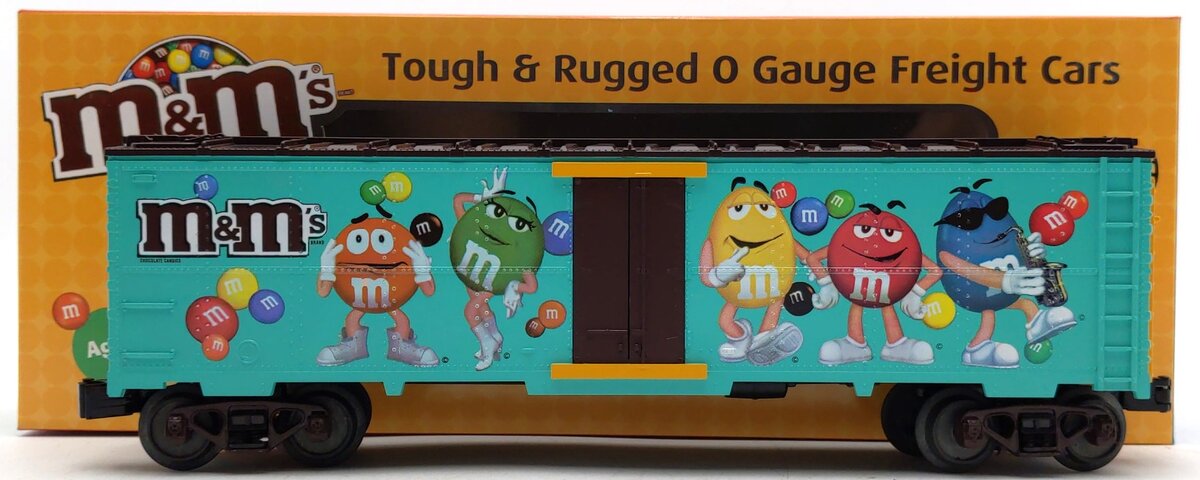 MTH 30-78094 O Gauge M&M'S Modern Reefer Car