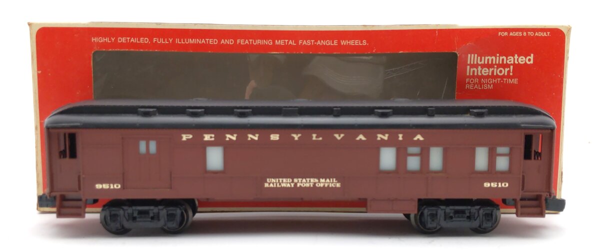 Lionel 6-9510 O Gauge Pennsylvania Mail Combo Baggage/Passenger Car LN/Box