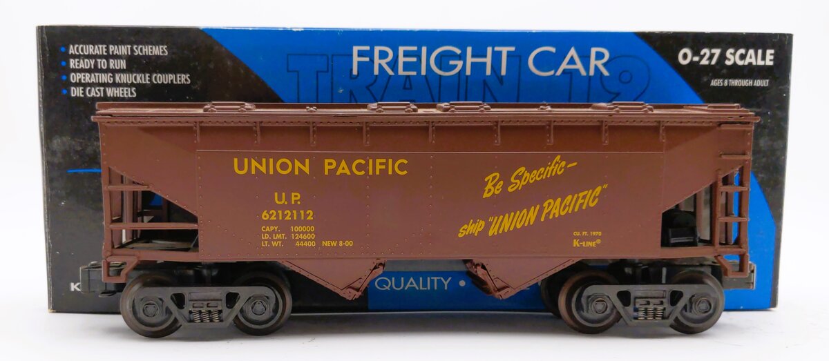 K-Line K621-2112 O Gauge Union Pacific Hopper Car