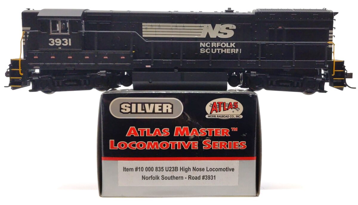 Atlas 10000835 HO Scale Norfolk Southern U23B High Nose Diesel Locomotive #3931