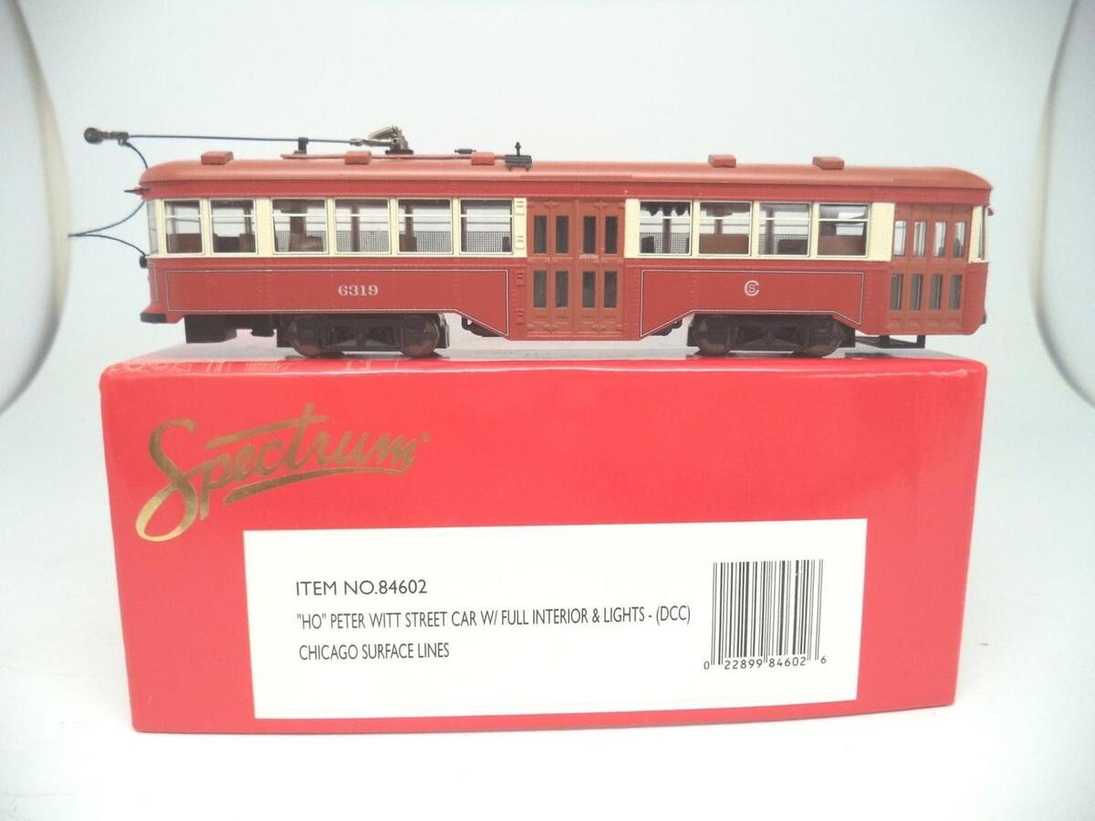 Bachmann 84602 HO Scale Chicago Surface Lines Peter Witt Street Car #6319 w/DCC