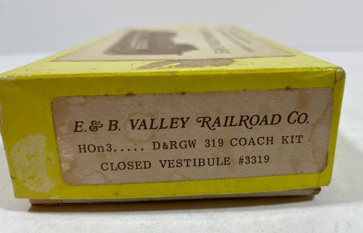 E&B Valley 3319 HOn3 D&RGW Closed Vestibule Coach Kit #319