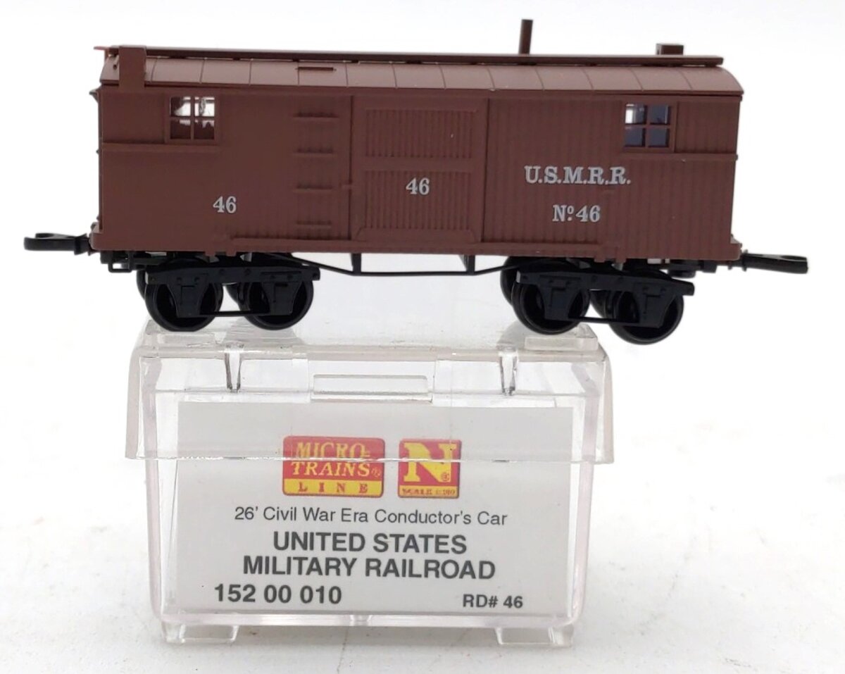 Micro-Trains 15200010 N U.S. Military Civil War Era 26' Wood Caboose #46