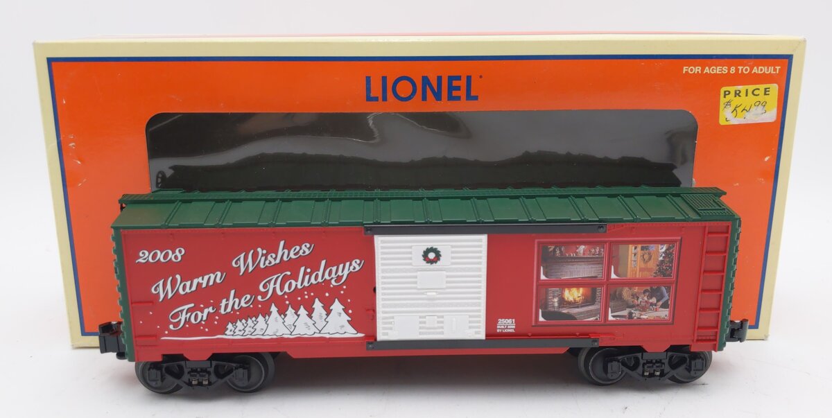 Lionel 6-25061 O Gauge 2008 Christmas Boxcar LN/Box