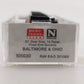 Micro-Trains 10500030 N B&O 50' 14 Panel Steel Fishbelly Side Gondola #351065