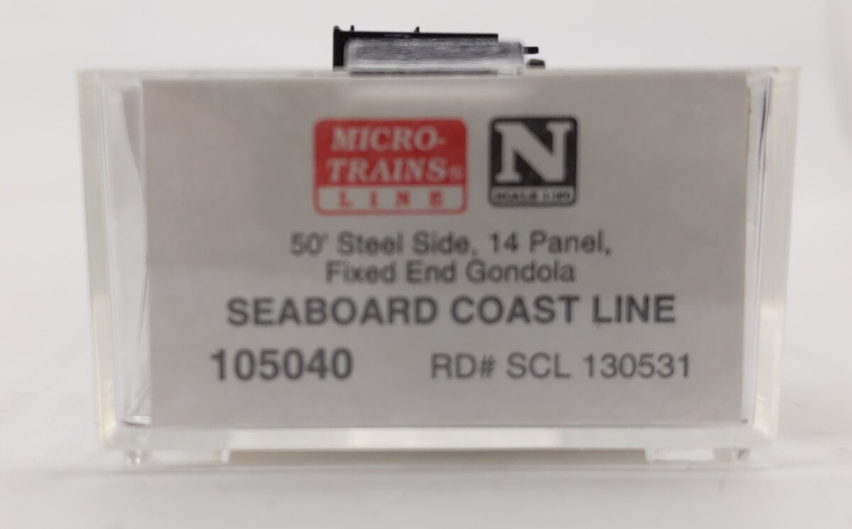 Micro-Trains 10500040 N SCL 50' 14 Panel Steel Side Gondola #130531 LN/Box