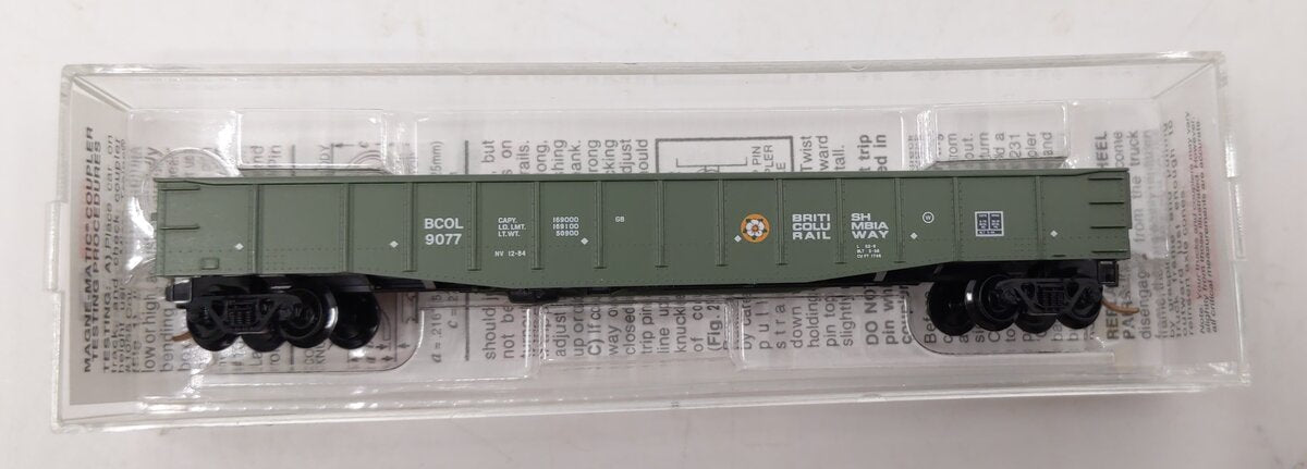 Micro-Trains 10500050 N BCOL 50' 14 Panel Steel Fishbelly Side Gondola #9077 NIB